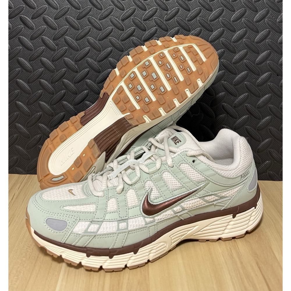 Nike Nike P-6000 Seafoam Fauna Brown Runners IB2986-001 Mens Size 8.5 NEW